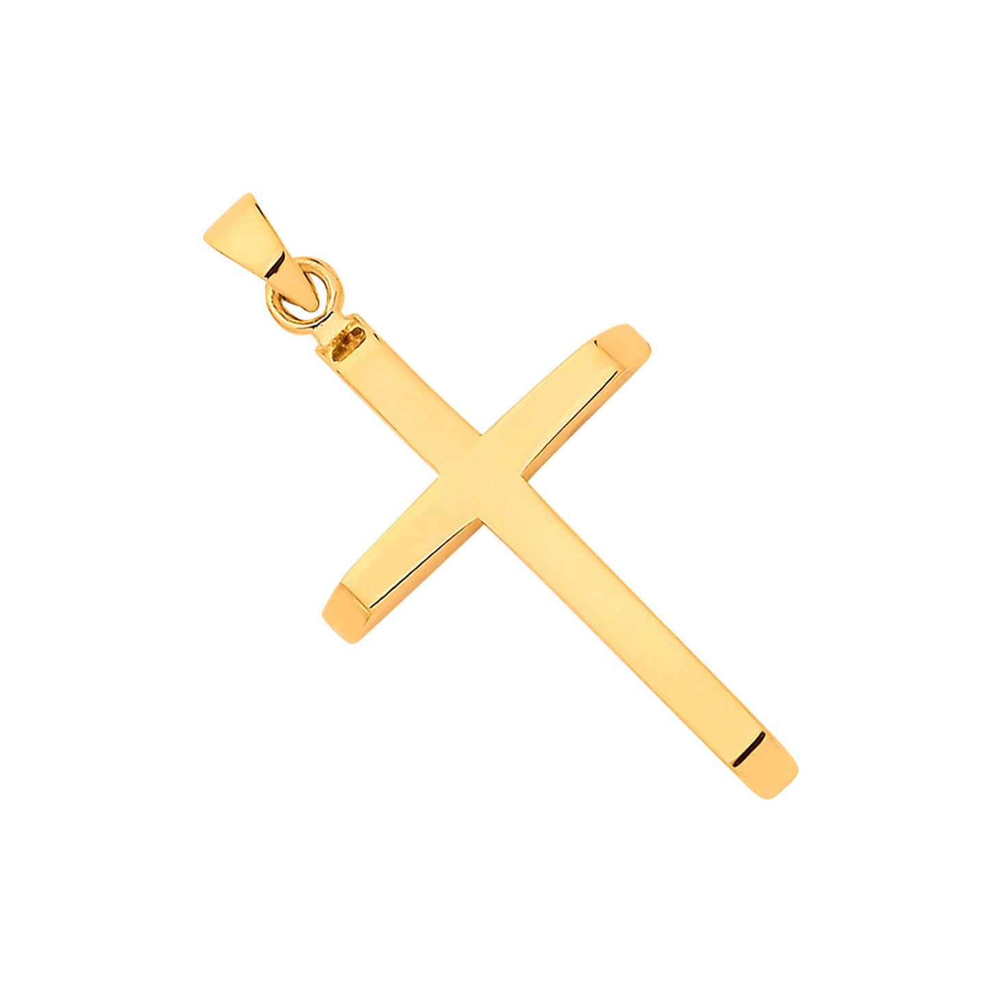 Gold cross pendant small featuring a sleek and polished design for elegant everyday wear