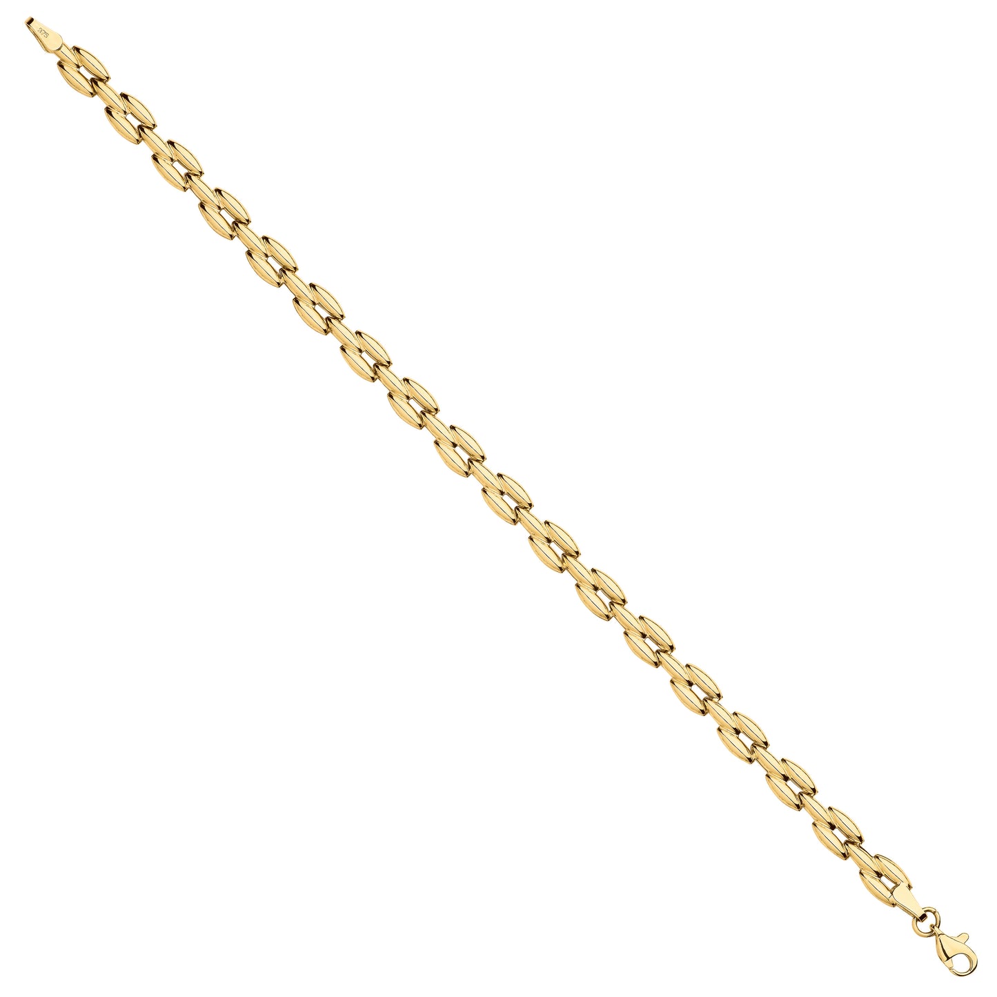 Elegant 9ct gold panther bracelet featuring a sleek design for stylish accessorizing