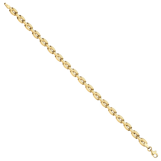 Elegant 9ct gold panther bracelet featuring a sleek design for stylish accessorizing