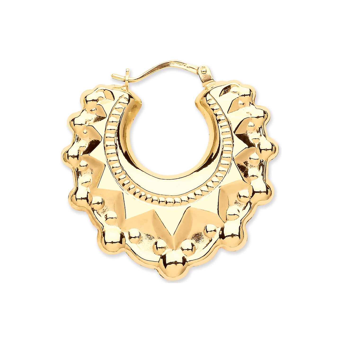 9ct Gold Traditional Creoles Earrings