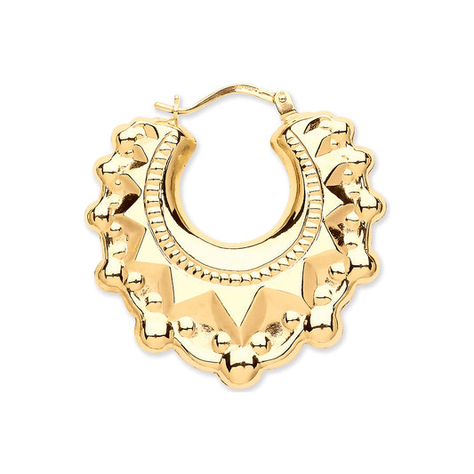 9ct Gold Traditional Creoles Earrings