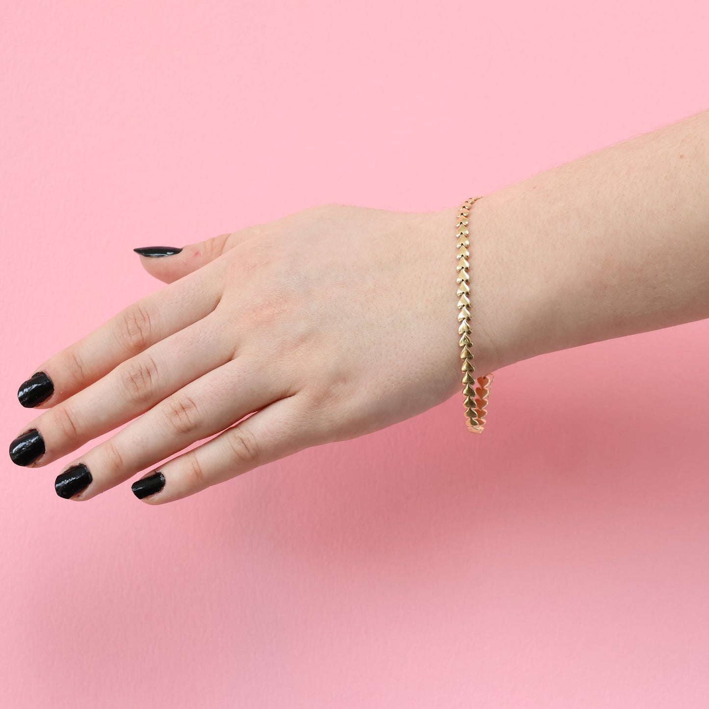 Stunning Heart Link Bracelet for Her
