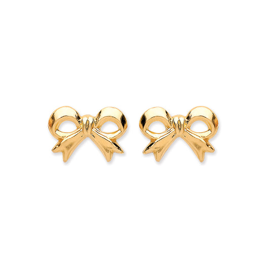 9ct Gold Bow Studs