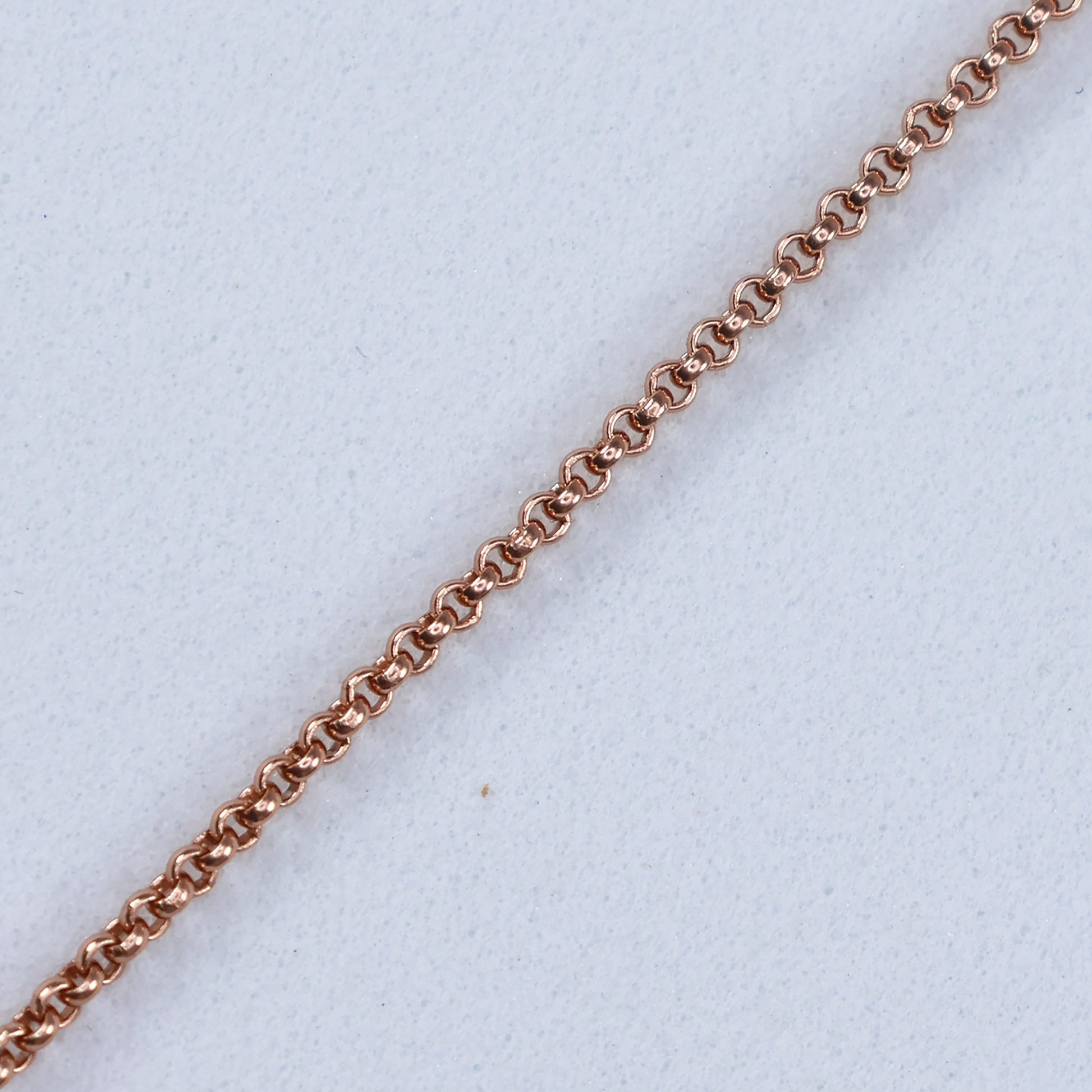 Elegant rose gold double hoop pendant on a delicate chain from thejewelleryshop.co.uk